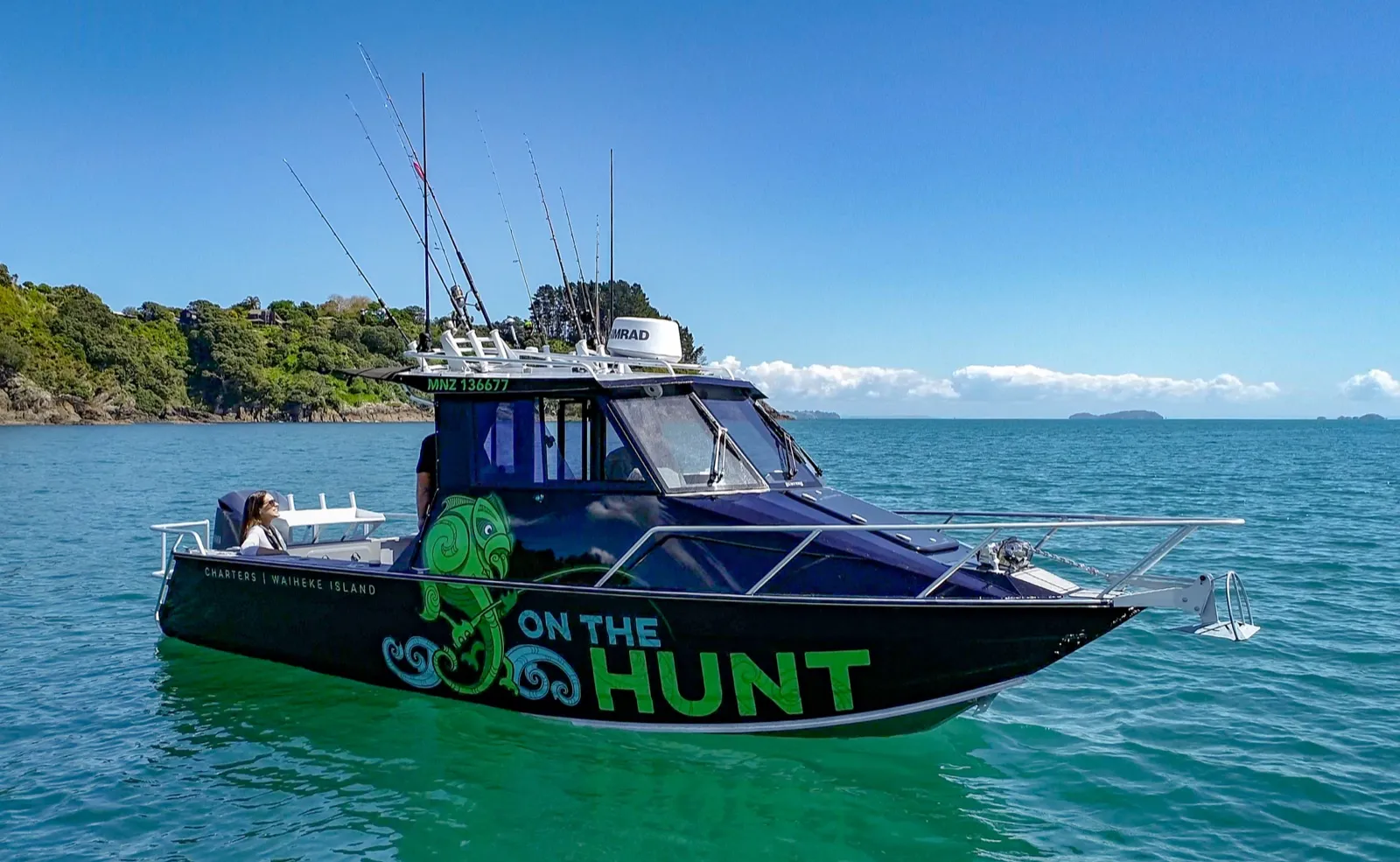 On the Hunt Charters' boat
