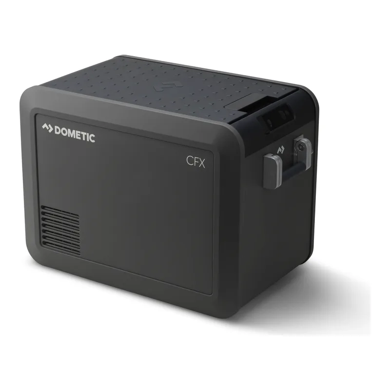 Dark grey Dometic CFX5 45 portable compressor fridge-freezer